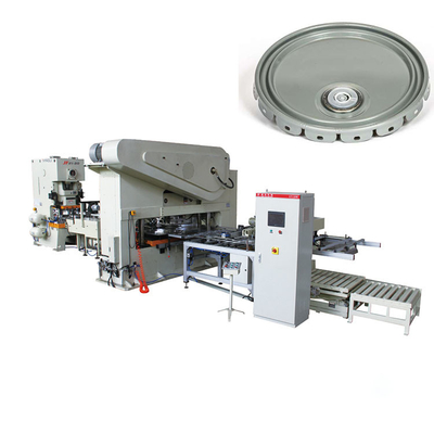 قلع ورق Paint Can Lid Lid Production Automatic 120T Pressure